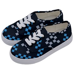 Abstract Pattern Geometric Backgrounds   Kids  Classic Low Top Sneakers