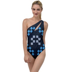 Abstract Pattern Geometric Backgrounds   To One Side Swimsuit by Eskimos