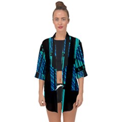 Folding For Science Open Front Chiffon Kimono by WetdryvacsLair