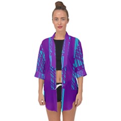 Fold At Home Folding Open Front Chiffon Kimono by WetdryvacsLair
