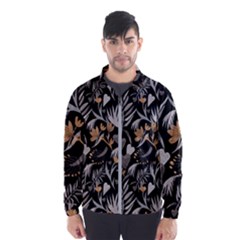   Plants And Hearts In Boho Style No  2 Men s Windbreaker by HWDesign