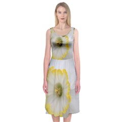 Lemon Sorbet Midi Sleeveless Dress by thedaffodilstore