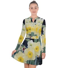 Daffodils In Bloom Long Sleeve Panel Dress by thedaffodilstore