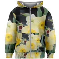 Daffodils In Bloom Kids  Zipper Hoodie Without Drawstring by thedaffodilstore