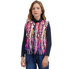 Colorful Bark Kid s Short Button Up Puffer Vest	