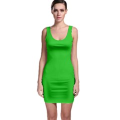 Plain Green Bodycon Dress