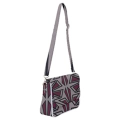 Abstract Pattern Geometric Backgrounds Shoulder Bag With Back Zipper by Eskimos