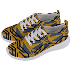 Abstract Pattern Geometric Backgrounds Men s Lightweight Sports Shoes by Eskimos