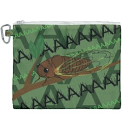 Cicada Canvas Cosmetic Bag (xxxl) by steampunkbabygirl
