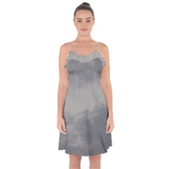 Storm Clouds 6000 Ruffle Detail Chiffon Dress by HoneySuckleDesign
