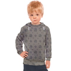 Stylized Cactus Motif Pattern Kids  Hooded Pullover by dflcprintsclothing