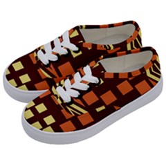 Abstract Pattern Geometric Backgrounds  Kids  Classic Low Top Sneakers by Eskimos