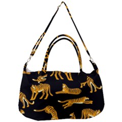 Seamless-exotic-pattern-with-tigers Removal Strap Handbag by Jancukart