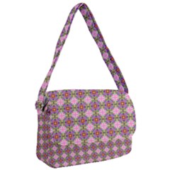 Seamless Psychedelic Pattern Courier Bag by Jancukart