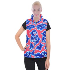 Batik Megamendung Women s Button Up Vest by artworkshop