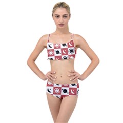 Space Pattern Colour Layered Top Bikini Set by Jancukart
