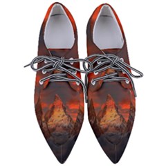 Switzerland-zermatt-mountains-snow- Pointed Oxford Shoes