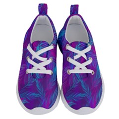 Leaf-pattern-with-neon-purple-background Running Shoes by Jancukart