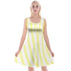 Yellow Zebra Print Reversible Velvet Sleeveless Dress by FunDressesShop