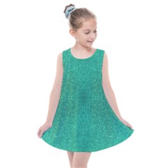Blue Glitter Kids  Summer Dress by FunDressesShop