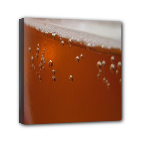 Bubble Beer Mini Canvas 6  X 6  (stretched) by artworkshop