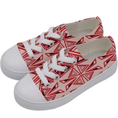 Abstract Pattern Geometric Backgrounds  Kids  Low Top Canvas Sneakers by Eskimos