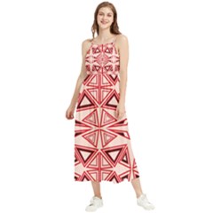 Abstract Pattern Geometric Backgrounds  Boho Sleeveless Summer Dress by Eskimos