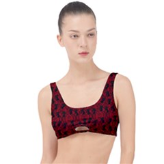 Micro Blood Red Cats The Little Details Bikini Top by InPlainSightStyle