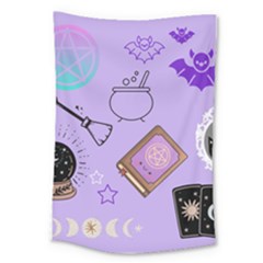 Pastel Goth Witch Purple Large Tapestry by InPlainSightStyle