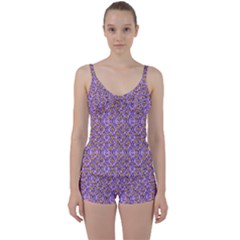 Purple Jack Tie Front Two Piece Tankini by InPlainSightStyle