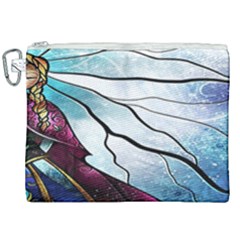 Anna Disney Frozen Stained Glass Canvas Cosmetic Bag (xxl) by artworkshop