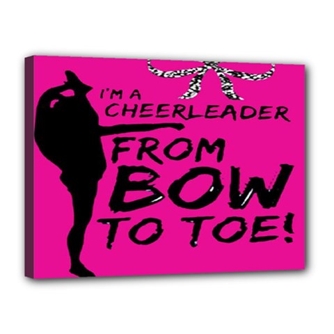 Bow To Toe Cheer Canvas 16  X 12  (stretched) by artworkshop