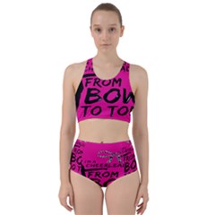 Bow To Toe Cheer Racer Back Bikini Set by artworkshop