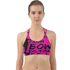 Bow To Toe Cheer Back Web Sports Bra by artworkshop