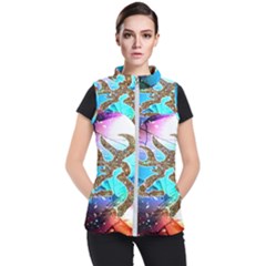 Browning Deer Glitter Galaxy Women s Puffer Vest by artworkshop