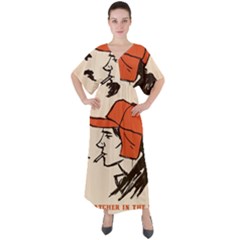 Catcher In The Rye V-neck Boho Style Maxi Dress by artworkshop