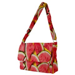 Watermelon Full Print Messenger Bag (m) by artworkshop