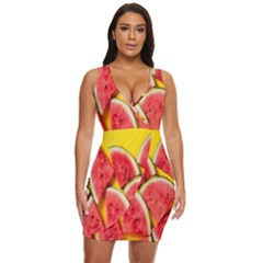Watermelon Draped Bodycon Dress by artworkshop