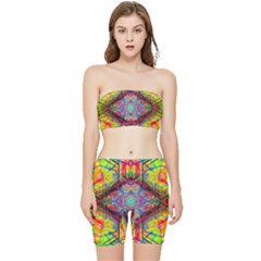 Blast Off Stretch Shorts And Tube Top Set by Thespacecampers