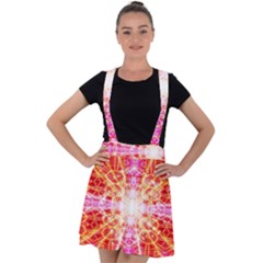 Bursting Energy Velvet Suspender Skater Skirt by Thespacecampers
