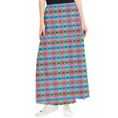 Dots On Dots Maxi Chiffon Skirt by Thespacecampers