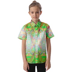Art In Space Kids  Short Sleeve Shirt by Thespacecampers