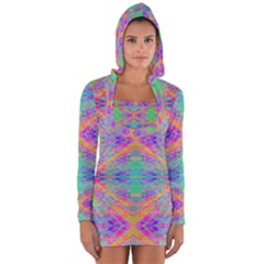 Hippie Dippie Long Sleeve Hooded T-shirt by Thespacecampers