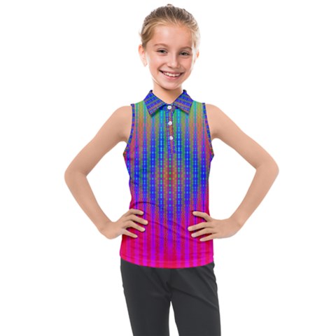 Intoxicating Rainbows Kids  Sleeveless Polo Tee by Thespacecampers
