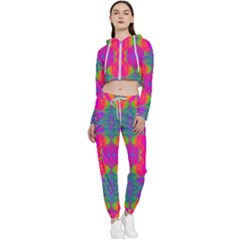 Plasma Ball Cropped Zip Up Lounge Set by Thespacecampers