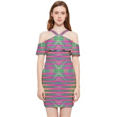 Tripapple Shoulder Frill Bodycon Summer Dress by Thespacecampers