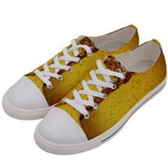 Beer-bubbles-jeremy-hudson Women s Low Top Canvas Sneakers by nate14shop