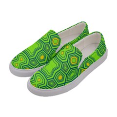 Abstract Pattern Geometric Backgrounds  Women s Canvas Slip Ons by Eskimos
