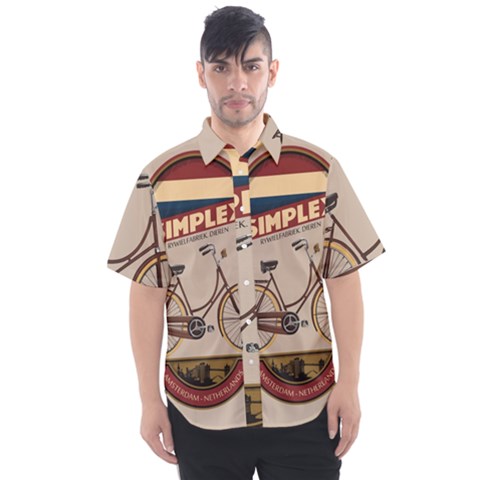 Simplex Bike 001 Design By Trijava Men s Short Sleeve Shirt by nate14shop