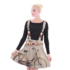 Simplex Bike 001 Design By Trijava Suspender Skater Skirt by nate14shop